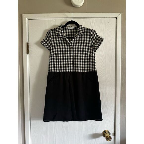 Mod Ref Gingham Vintage Inspired Short Sleeve Dress Small - Picture 5 of 5